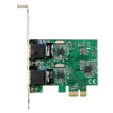 StarTech.com Carte adaptateur réseau Gigabit à double port PCIe serveur
