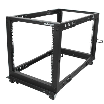 StarTech.com 12U 4-Post Server Rack, 19in Open Frame Rack with 40in (1