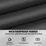 Heavy Duty Outdoor Patio Furniture Cover, Waterproof Round Table Cover for Weather Protection 84.3