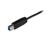 StarTech.com 3ft (1m) USB-B to USB-C Cable, USB 10Gbps, Data Cord, USB