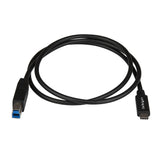 StarTech.com 3ft (1m) USB-B to USB-C Cable, USB 10Gbps, Data Cord, USB