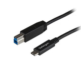 StarTech.com 3ft (1m) USB-B to USB-C Cable, USB 10Gbps, Data Cord, USB