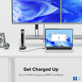 Plugable TBT4 Quad Dock 100W Thunderbolt 4 Quad Docking Station