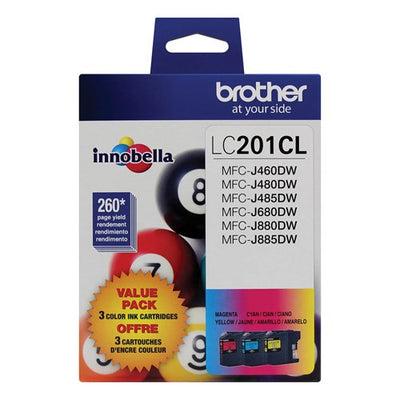 Brother LC-2013PKS 3-Pack Ink Cartridges - CMY