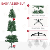 6.9ft Artificial Christmas Tree w/ Metal Stand Spruce Branch Tips