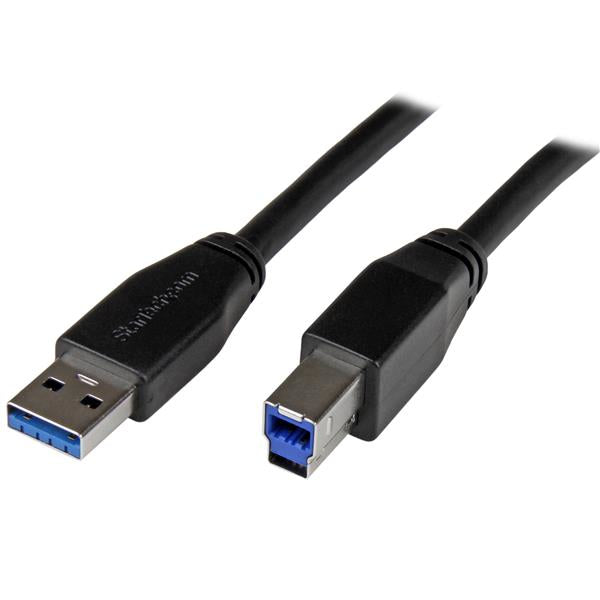 Câble USB 3.0 actif StarTech.com (5Gbps) USB-A vers USB-B - M/M - 5m (16ft)
