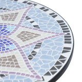 Table de patio ronde mosaïque 23,6