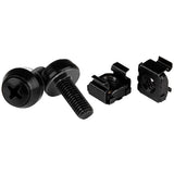 StarTech Vis et écrous cage M6, 100 unités, Noir