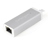 StarTech.com USB-C to Gigabit Ethernet Adapter, Aluminum, Thunderbolt