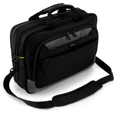 Targus City Gear Topload Laptop Case - 15.6IN Black/Yellow