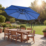 10FT Cantilever Patio Umbrella with 8 Ribs