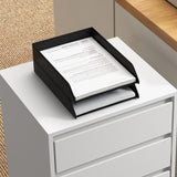 4 Drawer File Cabinet, Vertical Filing Cabinet with Wheels, Modern Printer Stand for Home Office