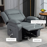 Chaise lève-personne pour aînés, fauteuil inclinable électrique rembourré en similicuir PU avec télécommande