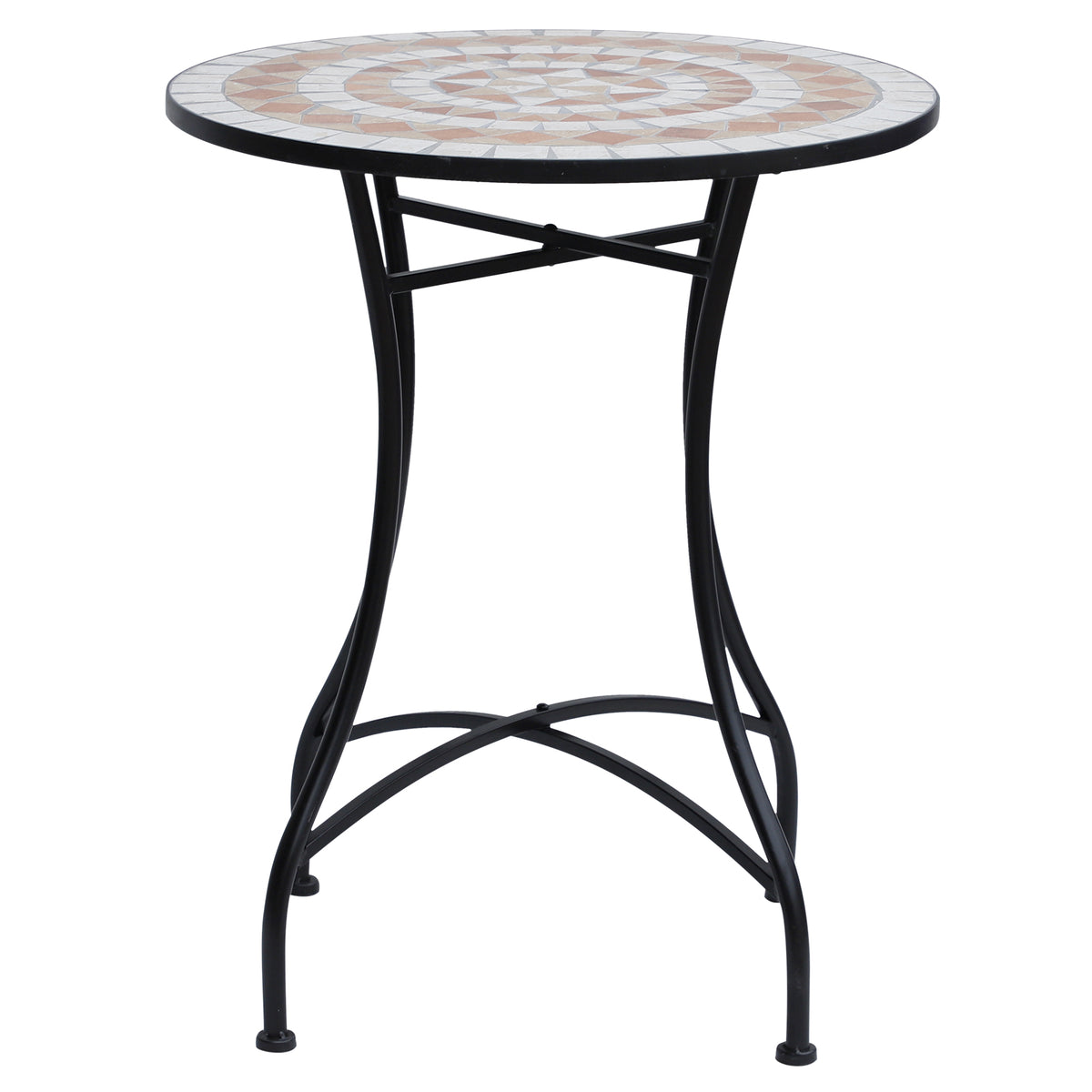 Table de patio mosaïque ronde 23,5