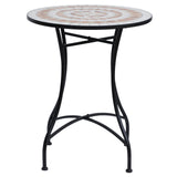Table de patio mosaïque ronde 23,5