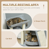 Small Cat Tree with Perch, Bed