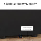 Metal Filing Cabinet 3 Drawer, Mobile Office Cabinet with Wheels for Legal, Letter, A4 File