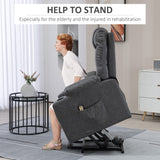 Lift Chair for Elderly, PU Leather Electric Recliner Chair with Quick Assembly