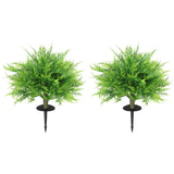 Artificial Boston Ferns UV-Resistant Fake Plants for Indoor Outdoor Decor Set of 2