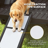 Foldable Dog Car Ramp with Support Leg, 69