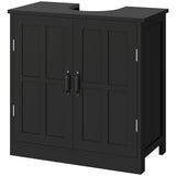 Pedestal Under Sink Cabinet, Bathroom Vanity Cabinet Storage with Double Doors and Adjustable Shelf