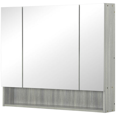 Wall Mounted Bathroom Medicine Cabinet with Mirror and Adjustable Shelves