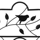 2 Pack Garden Trellis for Climbing Plants, Outdoor Metal Grid Panels with Birds and Leaves, 59