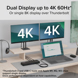 Plugable Technologies TBT4-UD5 Station d'accueil Thunderbolt 4 avec double HDMI 4K