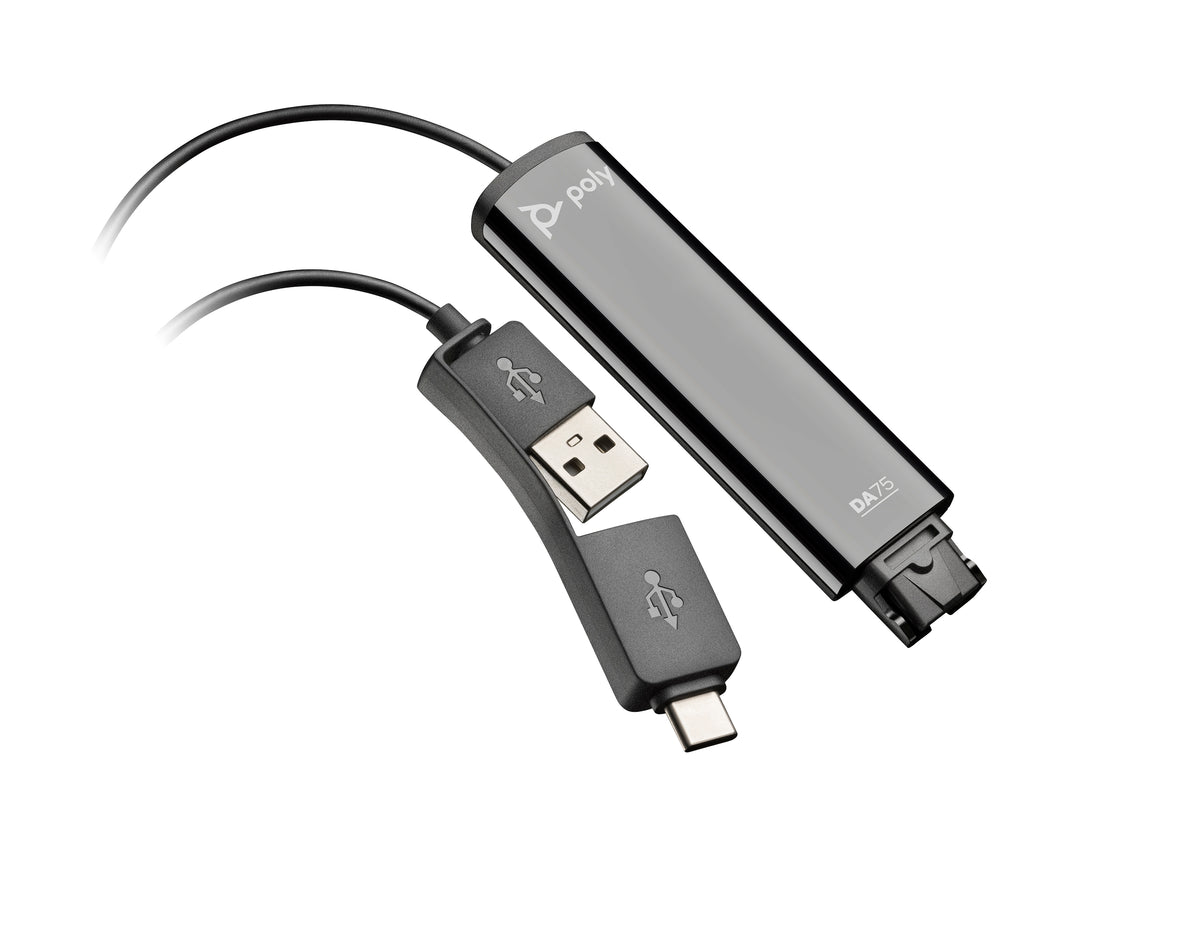 Adaptateur HP Poly DA75 USB vers QD - Appels d'une clarté cristalline