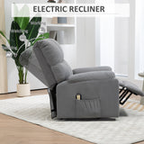Chaise lève-personne pour aînés, fauteuil inclinable électrique rembourré en microfibre avec télécommande