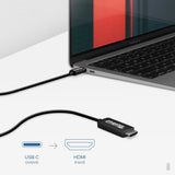 Câble USB-C vers HDMI Plugable Technologies 1,8 m (6 pi), HDMI 2.0, USB4 /