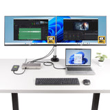StarTech.com Station d'accueil USB4 triple moniteur, HDMI 4K 60Hz ou affichage