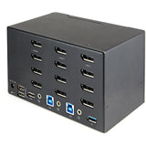 StarTech.com 2 Port Quad Monitor DisplayPort KVM Switch 4K 60Hz