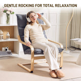 Fauteuil moderne en tissu bouleau, Chaise d'appoint avec jambe et bras courbes pour salon