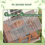 Grand catio extérieur avec toit imperméable
