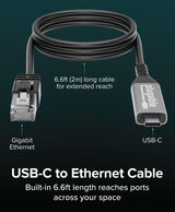 Plugable Technologies USBC-E1000-2M networking cable Black