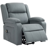 Chaise lève-personne pour aînés, fauteuil inclinable électrique rembourré en similicuir PU avec télécommande