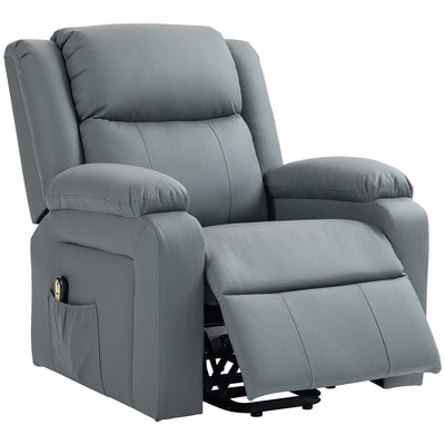 Chaise lève-personne pour aînés, fauteuil inclinable électrique rembourré en similicuir PU avec télécommande