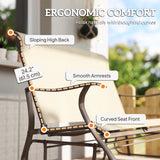 Chaise berçante glissante extérieure 2 places, berçante de patio avec siège à mailles et dossier, cadre en acier pour l'extérieur