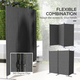 3 Panel Folding Outdoor Privacy Screen, 5.8FT Tall Room Divider with UV30+ Protection