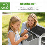 Wooden Chicken Coop with Nesting Box, Pull-out Metal Tray, for 1-2 Chickens, 36