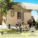 8 x 8 ft Pop Up Canopy Tent with 1-Button Push Easy Setup, UPF 50+ A-Frame Outdoor Instant Canopy