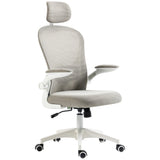 Office Chair, Mesh Computer Desk Chair with Adjustable Headrest, 4D Lumbar Support