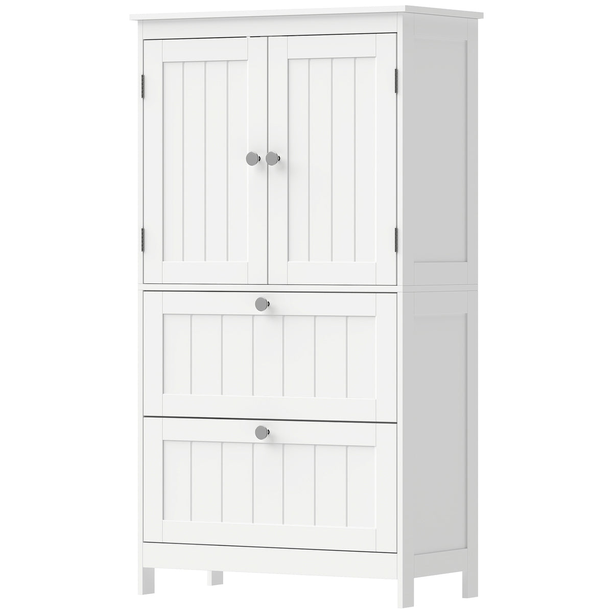 Bathroom Storage Cabinet, Narrow Bathroom Cabinet with 2 Drawers, Adjustable Shelf for Living Room