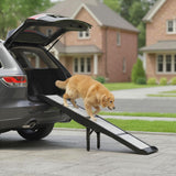 Foldable Dog Car Ramp with Support Leg, 69