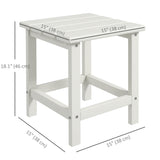 Table d'appoint, HDPE résistant aux intempéries 15