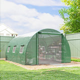 Walk-in Tunnel Greenhouse, Roll-up Mesh Door