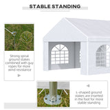16.5' x 13' Outdoor Tents for Parties, 4 Windows and 2 Doors