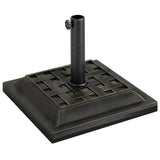 44lbs Square Cement Patio Umbrella Base Stand, Outdoor Garden Parasol Base Umbrella Weight Stand Holder Fits Φ1.3