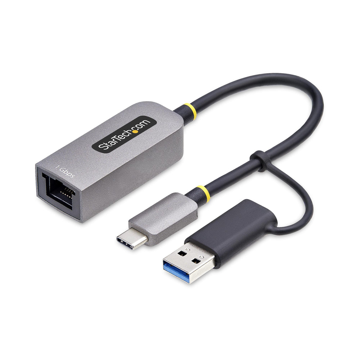 StarTech.com Adaptateur USB-C vers Ethernet avec dongle USB-A, 10/100/1000M